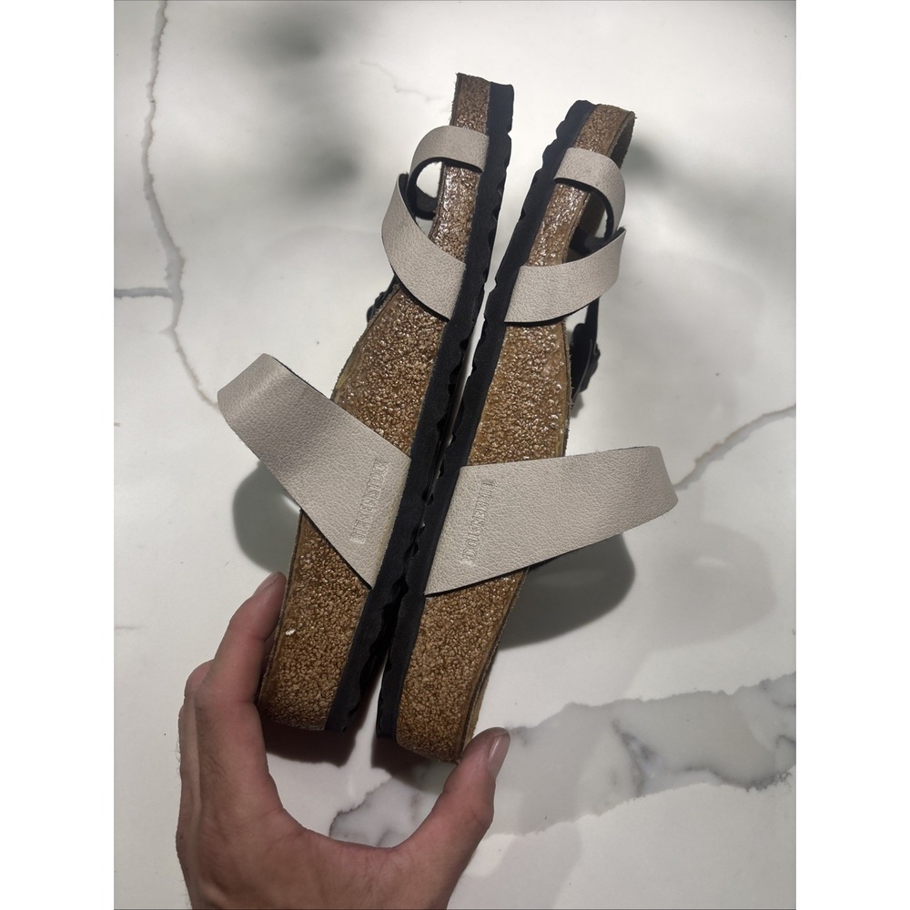 Birkenstock Mayari Stone Toe Loop Sandals Cork Est EU 39 Women's 8-8.5 - Picture 5 of 6